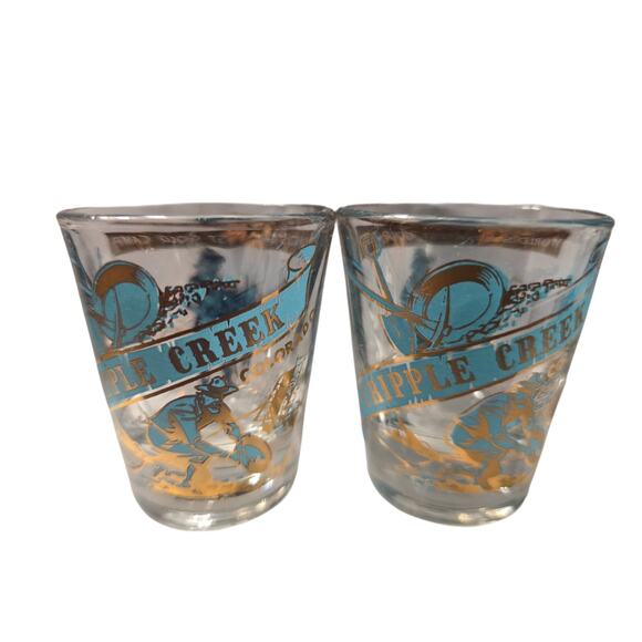 Cripple Creek Colorado World's‎ Greatest Gold Camp Shot Glass Short Tequila - Picture 1 of 3